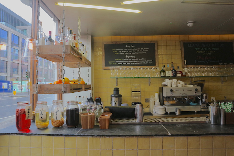 Best cheap eats in London. Andina restaurant.