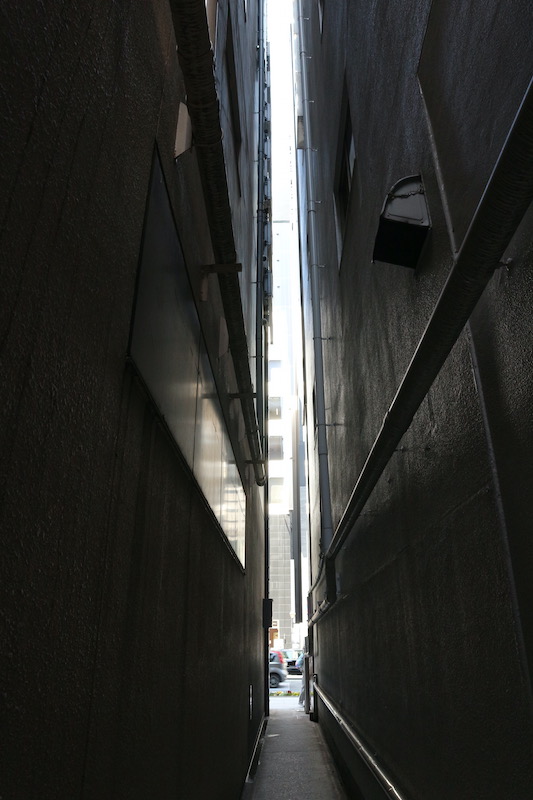 Narrow alley. Tokyo Japan.