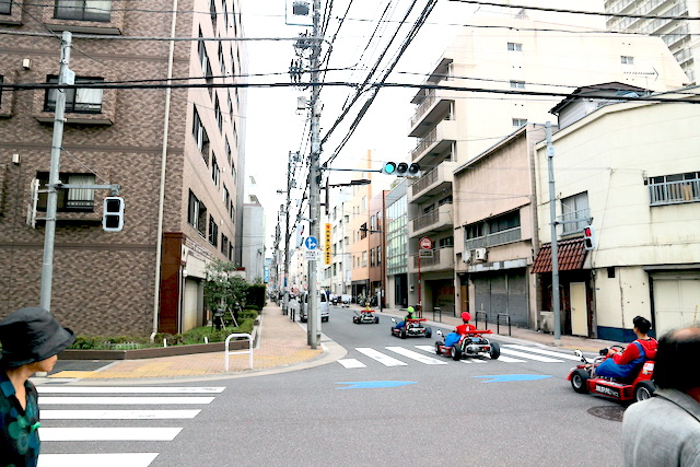 Mario Kart Tour in Asakusa, Tokyo.