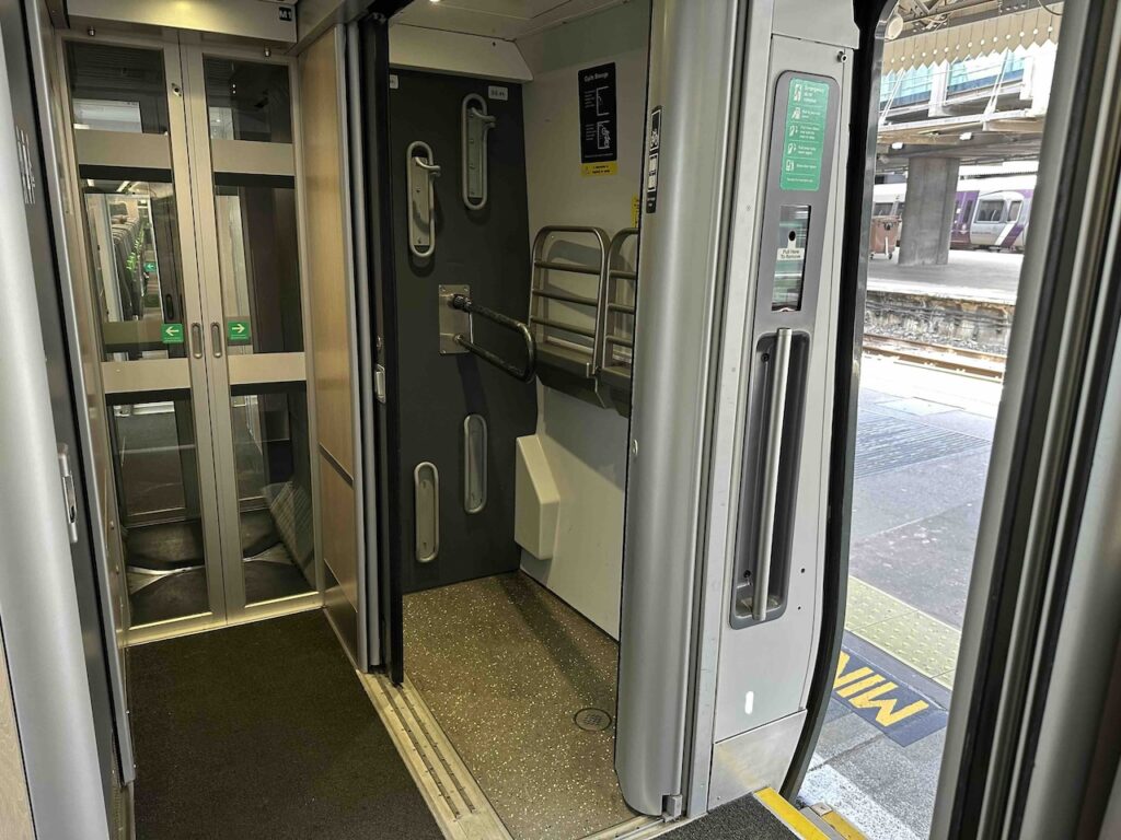 Bike space on UK trains.