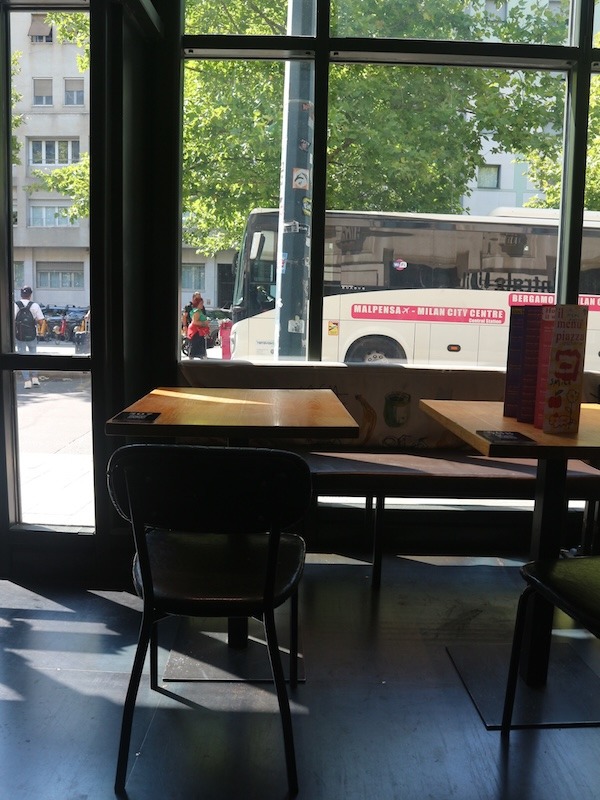 View from Mercato Centrale Milano cafe area.