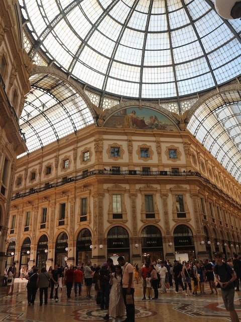 The Galleria of Vittorio Emanuele II. Things to do in Milan Italy.