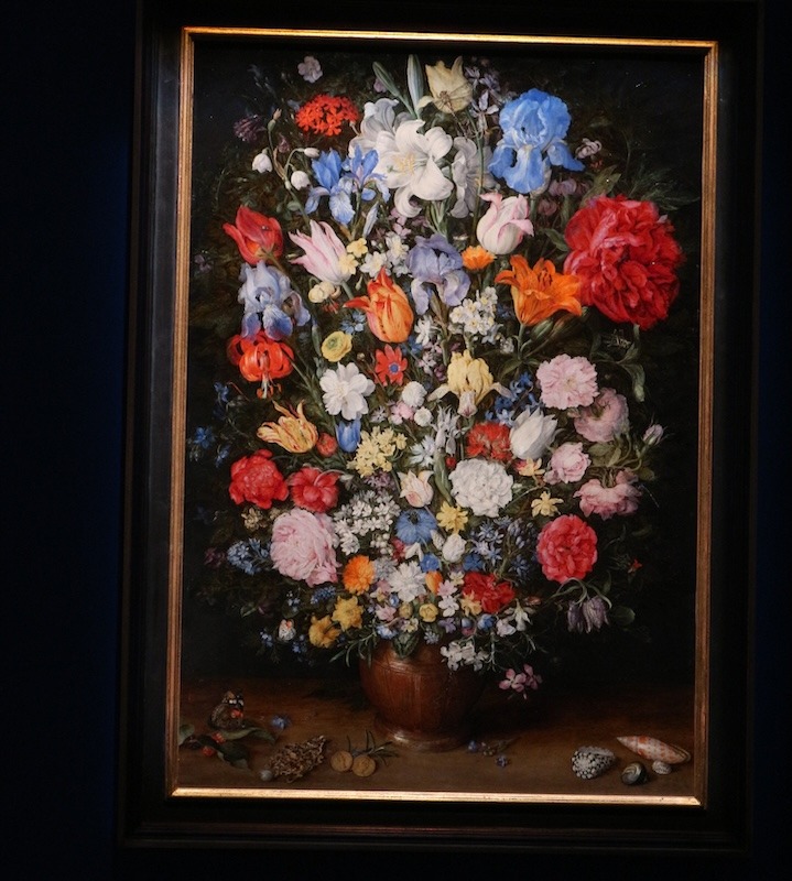 Jan Brueghel’s Flower Vases at Pinacoteca Ambrosiana museum. 