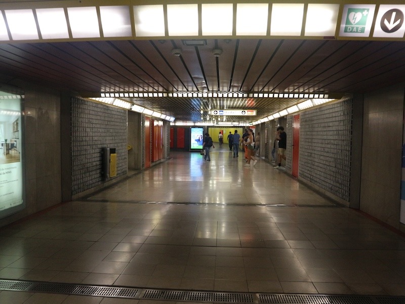 Central station metro Milan Italy.